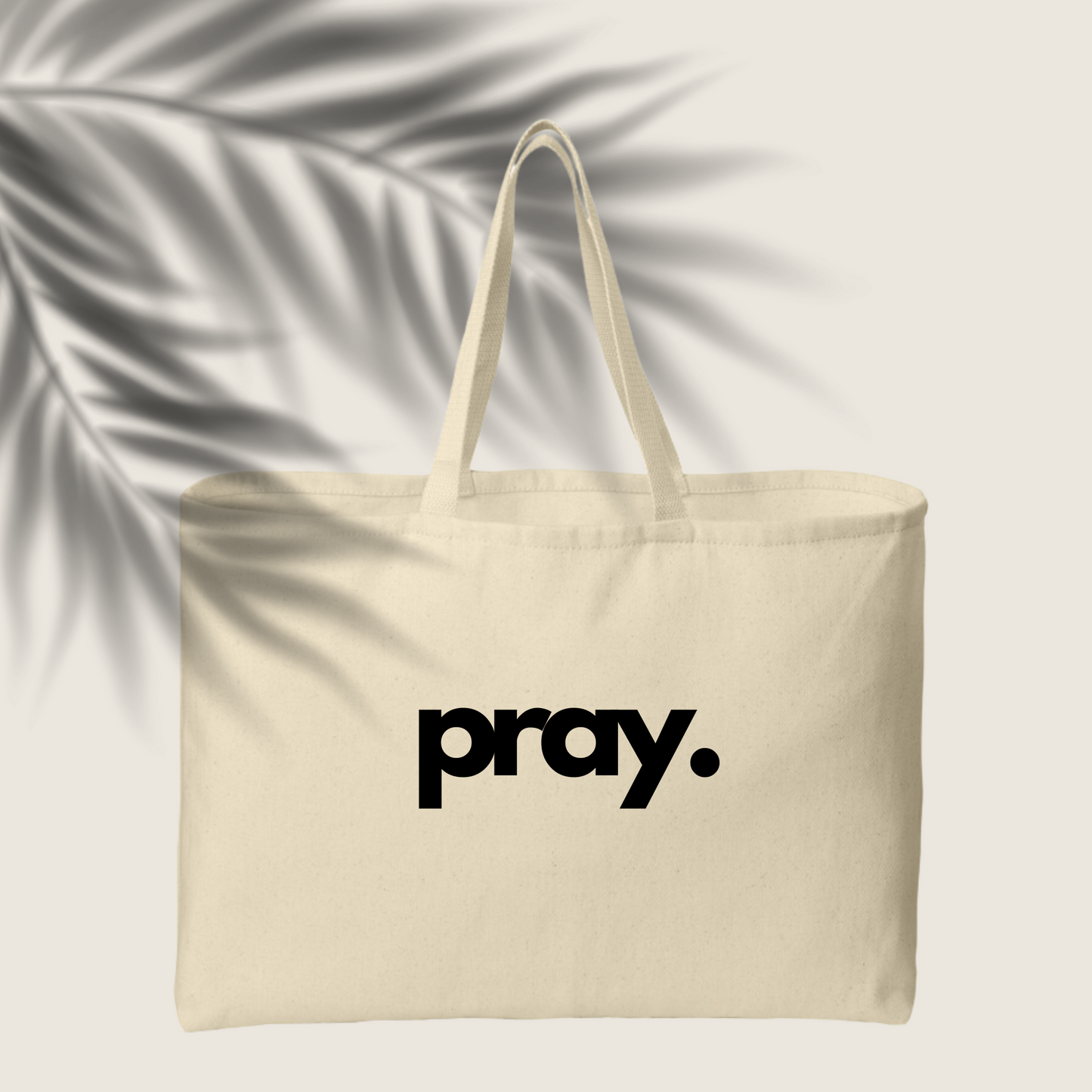 PRAY TWILL COTTON TOTE BAG